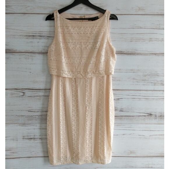 NWT American Living Blush Lace Cocktail Dress 12 - Picture 1 of 5
